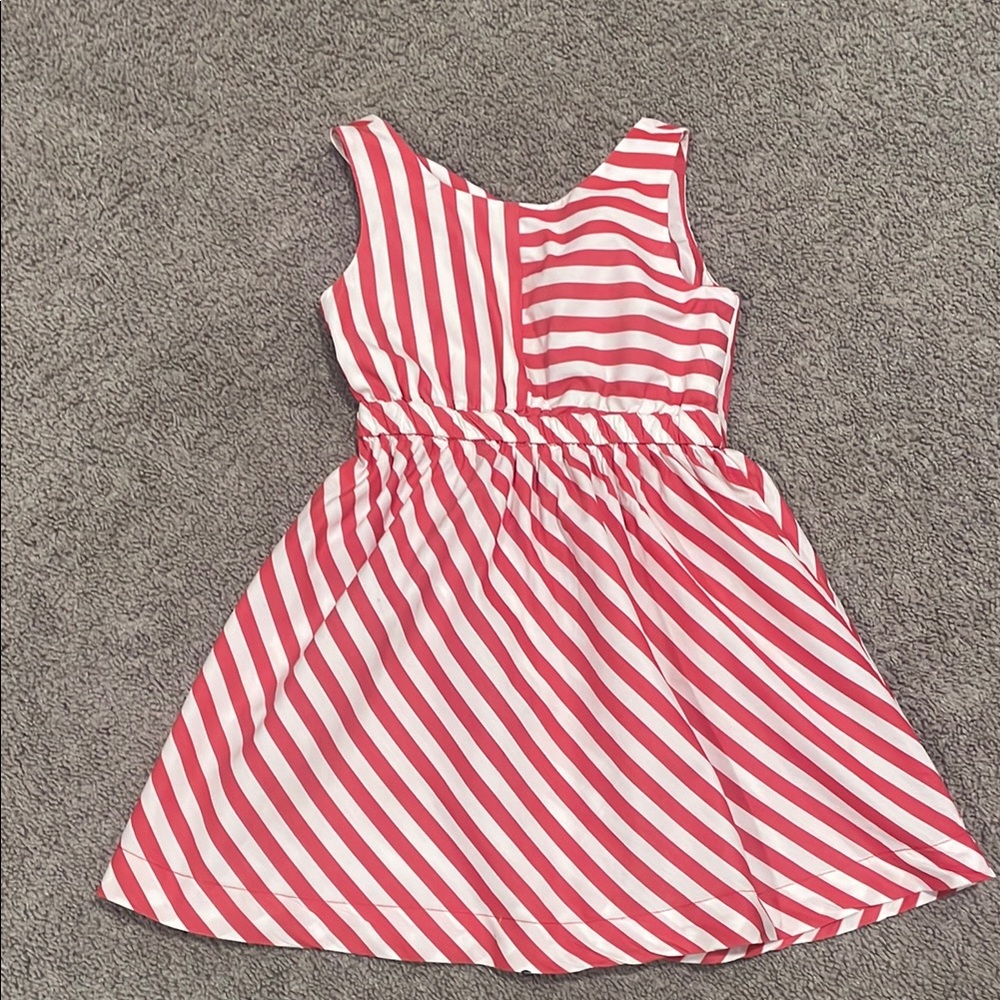 Zara girls striped Red and White Dress, size 6